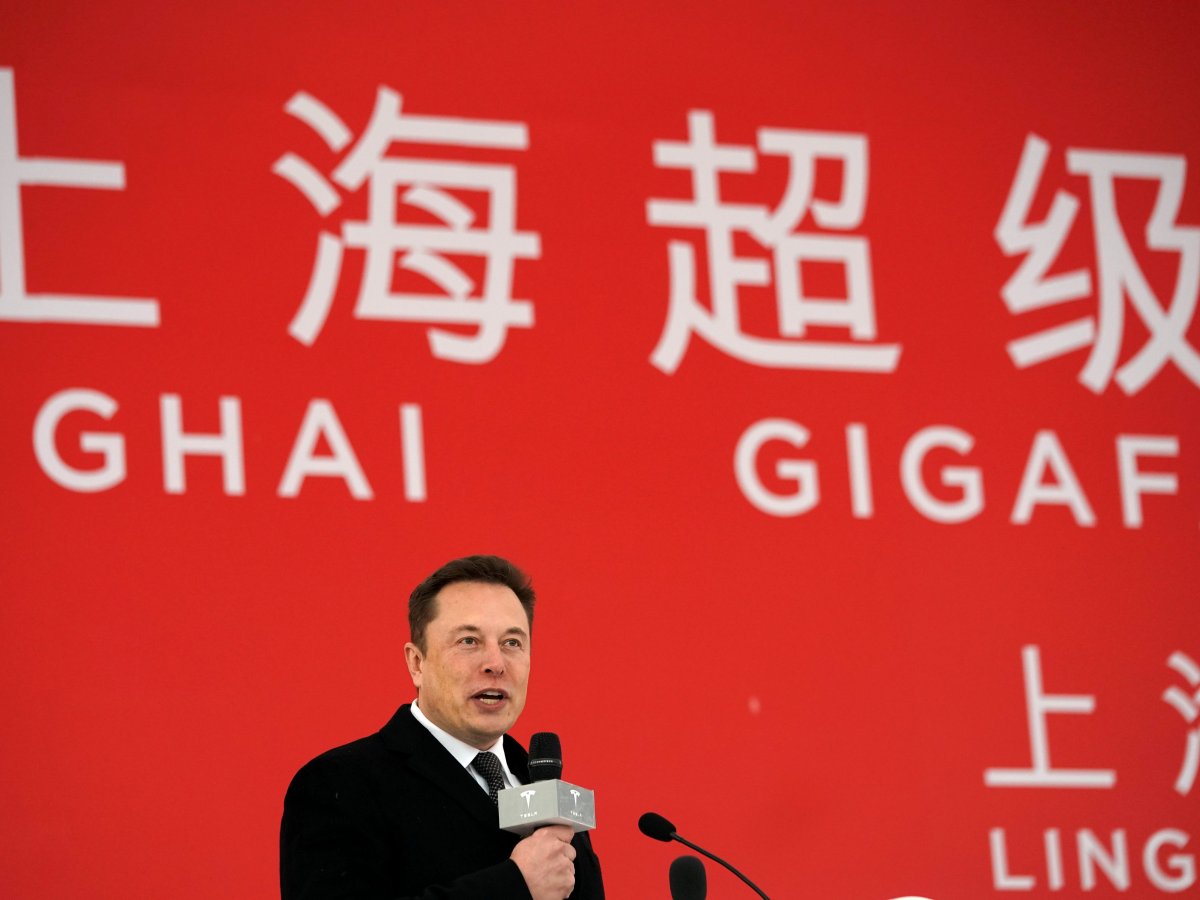 Tesla Shanghai Gigafactory groundbreaking ceremony in Shanghai