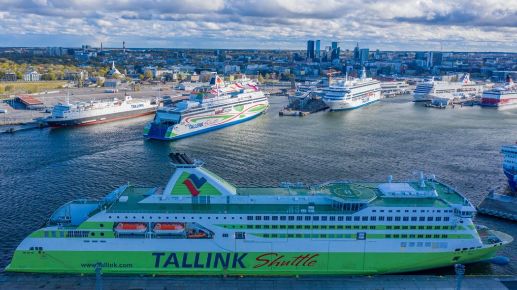 Alle Tallink Schiffe nach 4 Monaten wieder das erste Mal am gleichen Tag auf der Ostsee unterwegs